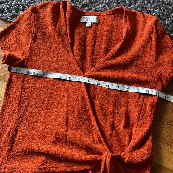 Madewell Texture & Thread Wrap-Tie Top Size XS - Picture 10 of 13
